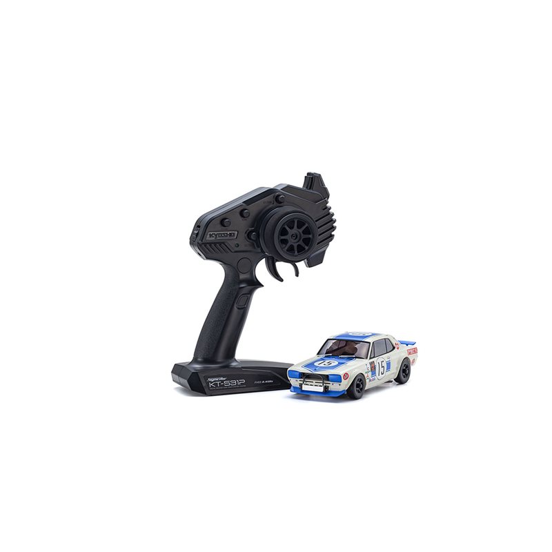 Mini-Z AWD Skyline 2000GT-R KPGC10 Racing'72 Blue No15 (MA020/KT531P)
