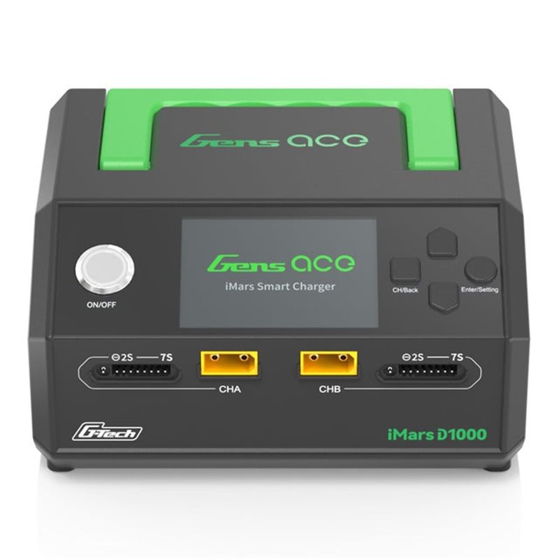 GensAce Charger iMars D1000 Smart Dual Channel AC 1000W (EU)