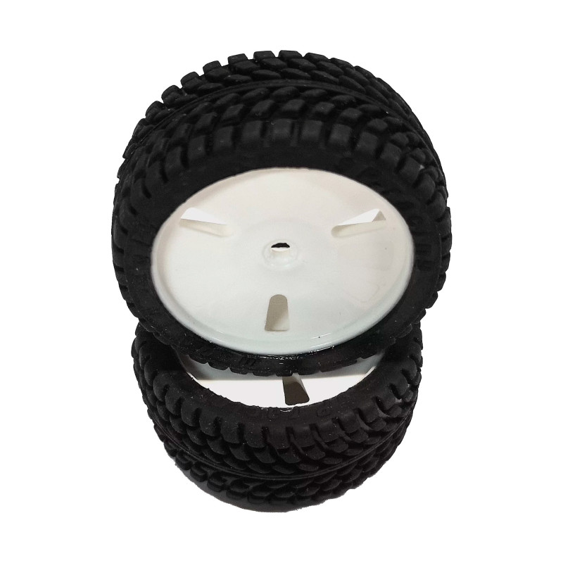 1/10 GT SPORT WET CONDITIONS PRE-MOUNTED ON MULTI SPOKE GREY WHEEL (2 pcs)