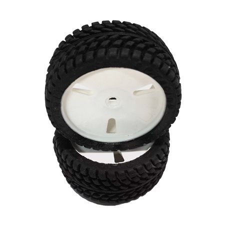 1/10 GT SPORT WET CONDITIONS PRE-MOUNTED ON MULTI SPOKE GREY WHEEL (2 pcs)