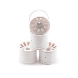 Rulux - 1/10th RC10T4 / GT2 front wheel (white) - 4pc