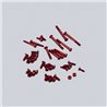 Aluminium screw set for EX-1 KIY red