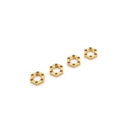 LW Wheel Nuts (4) Kyosho EP Fantom 4WD Ext - Gold