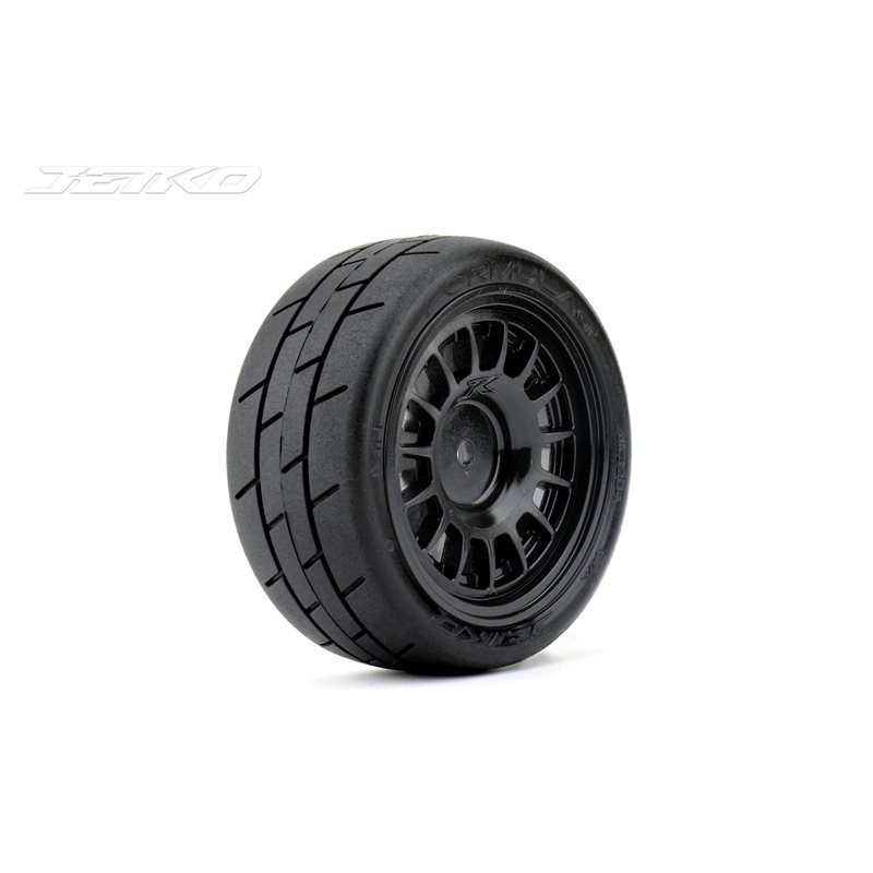 Jetko EX Formula 1/10 Slicks Tyre Black Wheel 12mm Hex (4)