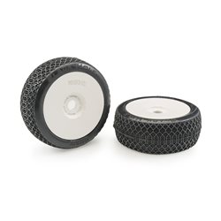 Matrix Blackhole Clay Medium 1:8 Buggy Pre-glued White Wheels (2)