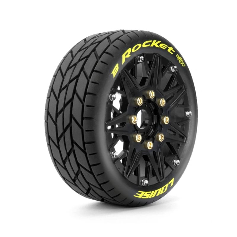 Däck & Fälg B-ROCKET 1/8 Buggy Soft MFT (Lös 17mm Hex 0" & 1/2" Offset) (2)