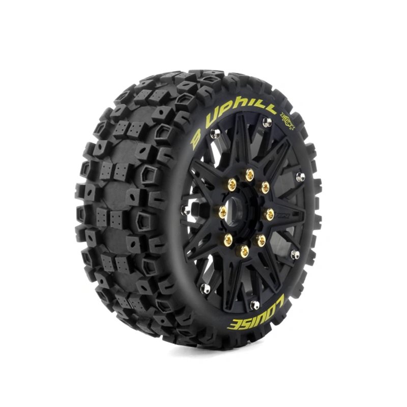 Däck & Fälg B-UPHILL 1/8 Buggy Soft MFT (Lös 17mm Hex 0" & 1/2" Offset) (2)