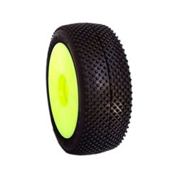 TERMINATOR 1/8 OFF-ROAD COMPETITION HYPER SOFT PRE-MOUNTED ON YELLOW WHEEL (2pcs)