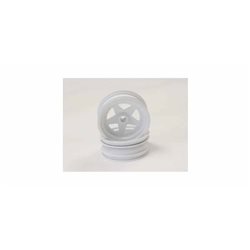 Kyosho Scorpion 2014 White Front Wheel 2.2 inches (2)