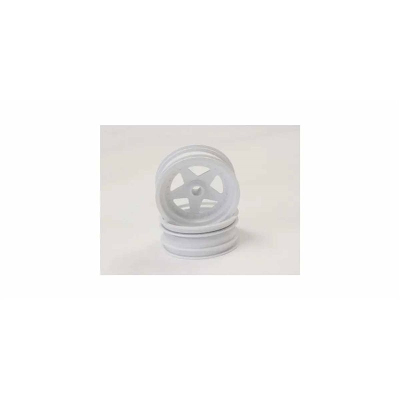Kyosho Scorpion 2014 White Front Wheel 2.2 inches (2)
