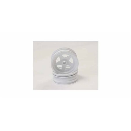 Kyosho Scorpion 2014 White Front Wheel 2.2 inches (2)