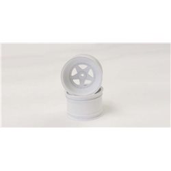 Kyosho Scorpion 2014 White Front Wheel 2.2 inches (2)