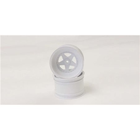 Kyosho Scorpion 2014 White Front Wheel 2.2 inches (2)