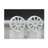 Rulux - 1/10th RC10B4 front wheel (white) - 4pc
