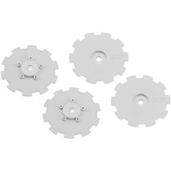 Hazard - Tekno SCT410SL, Losi SCT-E, 22 SCT wheel dish - 4pc. (white) - fits 3352 wheel