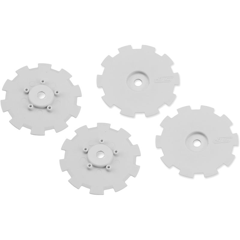 Hazard - Tekno SCT410SL, Losi SCT-E, 22 SCT wheel dish - 4pc. (white) - fits 3352 wheel