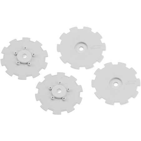 Hazard - Tekno SCT410SL, Losi SCT-E, 22 SCT wheel dish - 4pc. (white) - fits 3352 wheel