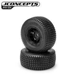 Dirt Trac - green compound, pre-mounted on 3350B Hazard wheels (Fits - Slash F, Slash Modified F) 