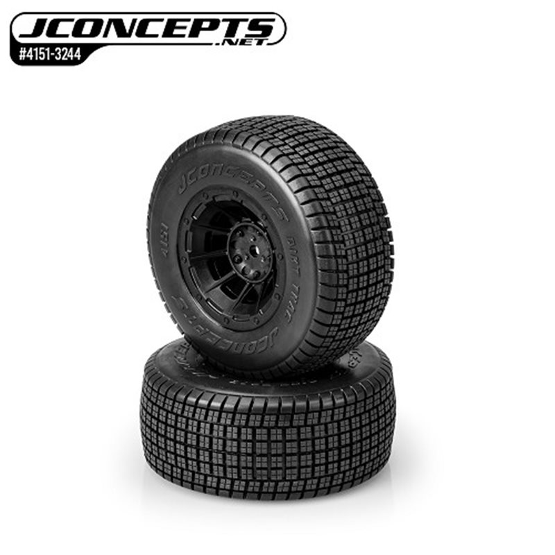 Dirt Trac - green compound, pre-mounted on 3351B Hazard wheels (Fits - Slash R, Slash Modified R, Slash 4x4 F&R) 