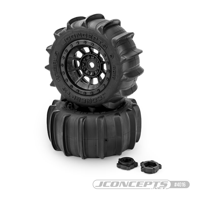 Animals - X-Maxx, XRT tire, L/R, Platinum compound - pre-mounted on 3425B JConcepts wheels