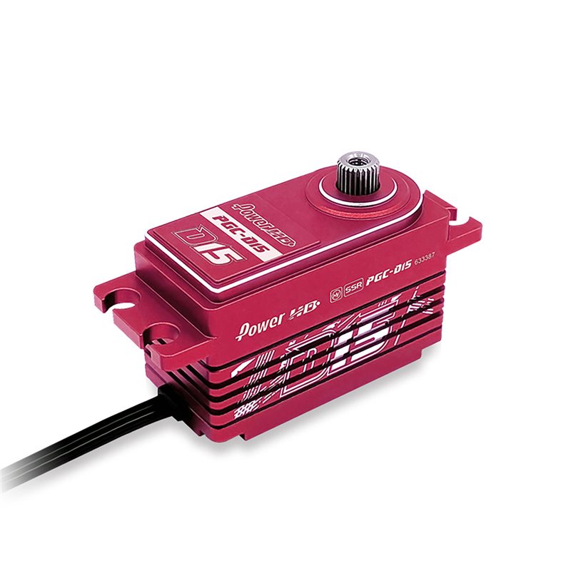Servo Power HD D15 Red Low Profile Reverse wire Drift/TC(18kg/0.085s)