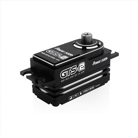 Power HD GTS 2 Low Profile HV MG Brushless Alu Case Rev wire 60mm