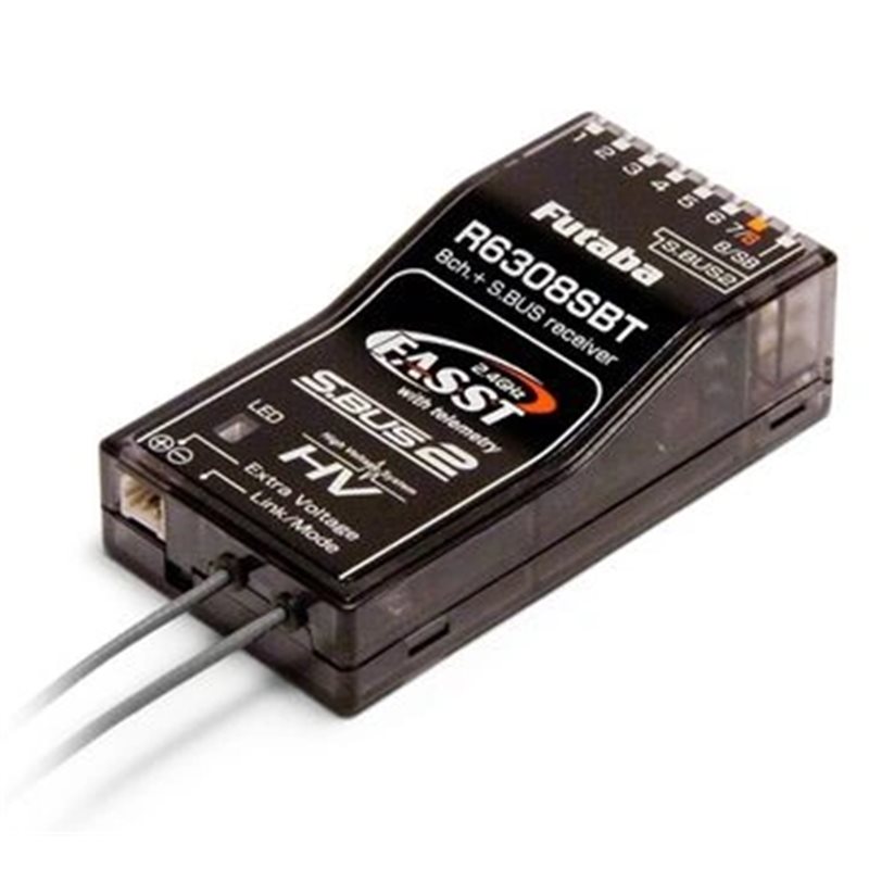 Mottagare 8CH, S.BUS, S.BUS2, 2.4GHz FASST