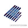 JConcepts - Tekno NB48 2.1 Fin Titanium turnbuckle set, burnt blue - 7pc