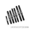 JConcepts TLR 8ight-X 2.0 | XE Fin Titanium turnbuckle set - black, 7pc. 
