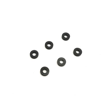 Kyosho Black  Anodized Washer 3x7x2mm. (6)
