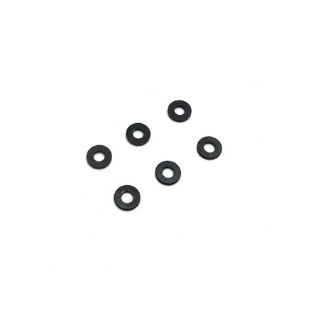 Kyosho Black  Anodized Washer 3x7x1mm. (6)