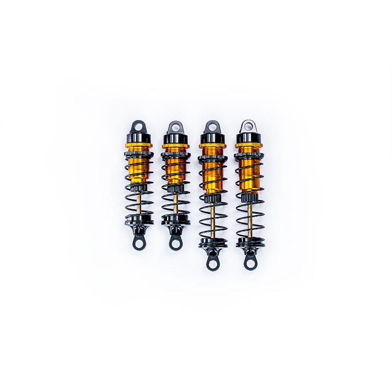 Koswork Big Bore 12mm 1:10 Buggy Shock Set (F&R) (4) Gold/Black