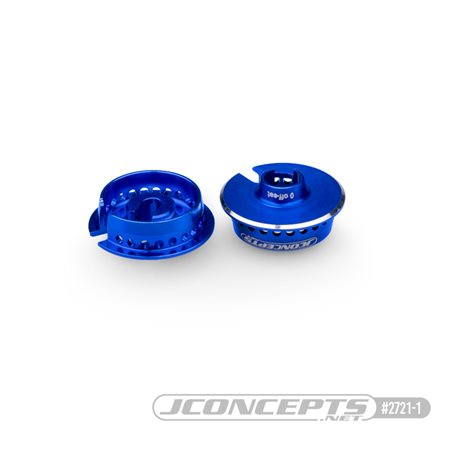 JConcepts - Fin, 13mm shock, 0mm off-set spring cup - blue