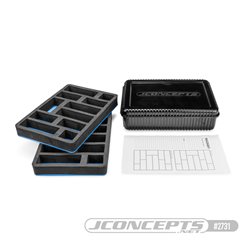 JConcepts - 1/10th double decker spring box w/ foam inserts - black