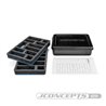 JConcepts - 1/10th double decker spring box w/ foam inserts - black