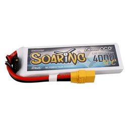 GensAce Soaring LiPo 2S 7.4V-4000-30C (XT90) 133x41.5x15.5mm 208g GT