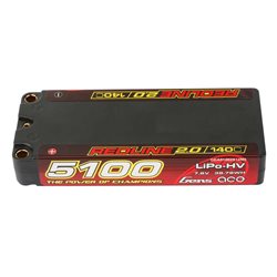GensAce Redline 2.0 Mid Size 2S HV 7.6V-140C-5100 113x47x19mm 191g
