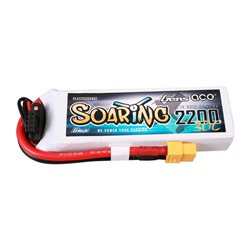 GensAce Soaring LiPo 3S 11.1V-2200-30C(XT60) 107x34x21mm 175g G-Tech