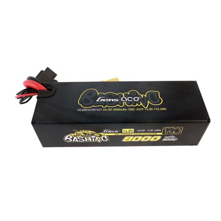 GensAce Extreme LiPo 4S 14.8V-8000-100C EC5 157x53x42mm 760g G-Tech