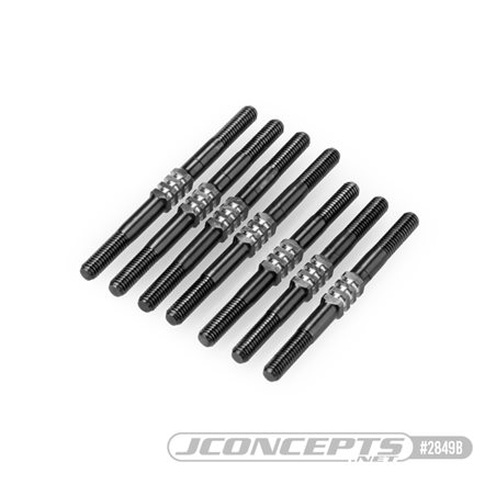 JConcepts - TLR, 22X-4 3.5mm Fin turnbuckle kit, 7pc - black