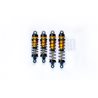 Koswork AE RC10 Big Bore 12mm Buggy Shock Set (F&R) (4) Gold/Black