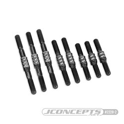 JConcepts - RC10 Classic Fin titanium turnbuckle set - stealth black - 8pc. 