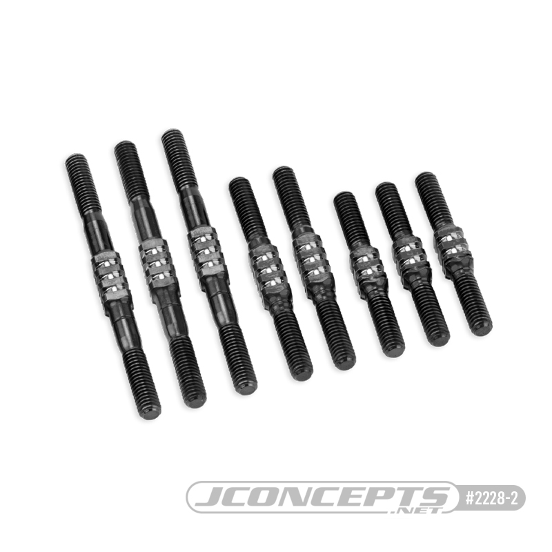 JConcepts - RC10 Classic Fin titanium turnbuckle set - stealth black - 8pc.  JConcepts - RC10 Classic Fin titanium turnbuckle set - stealth black - 8pc.