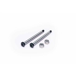 Koswork AE RC10 Front Inner 43mm Hardened Hinge Pin w/locknuts (2)