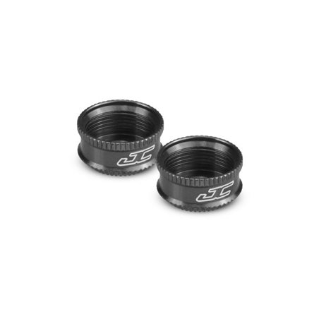JConcepts - Fin, VCS3 shock bottom cap - black (compatible with Team Associated 13mm shocks)