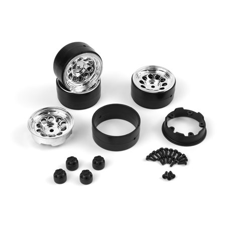 CS-10 Beadlock Wheel 1.2in (Chrome/4pcs)