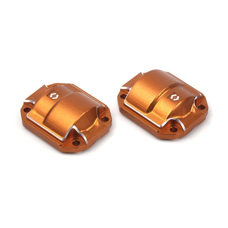 Aluminum Diff Cover (Orange/2pcs)