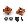Aluminum Rear Hub Set (Orange/2pcs)