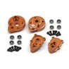 Aluminum Portal Rear Hub Set (Orange/2pcs)