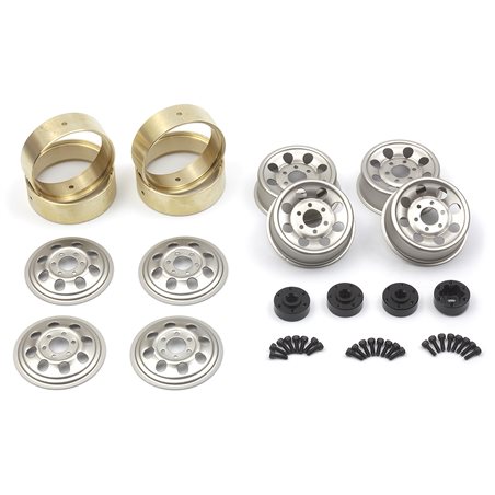 CS-8 Steel Beadlock Wheel 1.2in (Silver/4pcs)